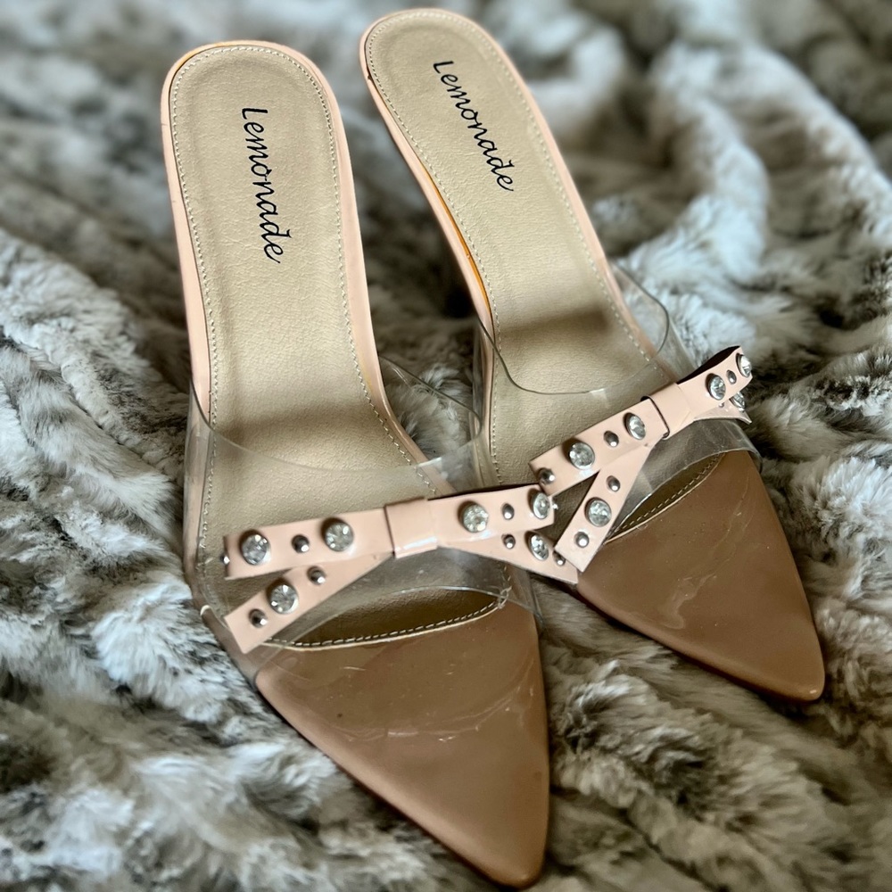 Nude Clear Heels